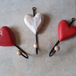 kit trio cabides coraçoes
