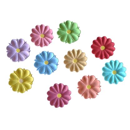 kit 20 flores coloridas 5cm