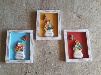 kit 2 quadros em madeira 25cm - Imagem 3