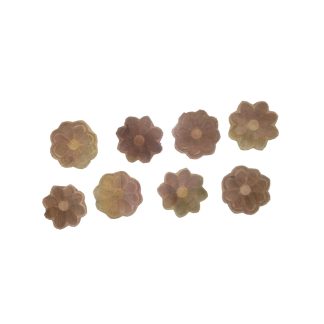 kit 40 flores em madeira 10cm