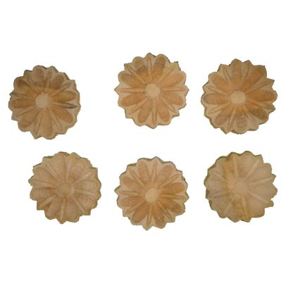 kit 40 flores em madeira 10cm - Imagem 2