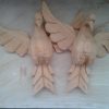 kit  com 5 divinos 20cm em madeira crua - Imagem 2