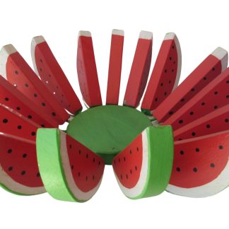 Fruteira Redonda Madeira Rústica Artesanal Melancia Cozinha