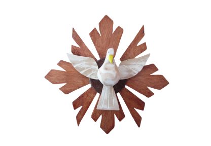 Divino Espirito Santo Resplendor Escultura Artesanal 26 Cm