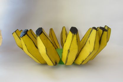 Fruteira Redonda Madeira Artesanal Decorativa Banana Mesa Cozinha - Imagem 5