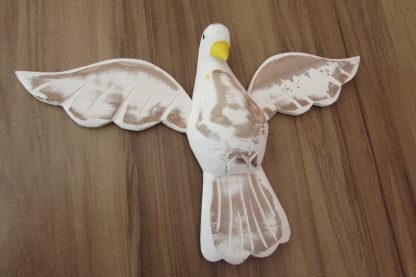 Kit 3 Pombinha Branca Divino Espirito Santo Madeira 35cm - Imagem 5