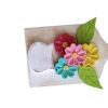 Kit 2 tábuas de cozinha pra decoração, entalhadas em madeira maciça com flores. - Imagem 2