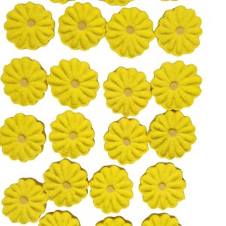 Kit com 40 flores em madeira maciça, medindo 5 cm (cópia)