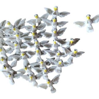 Kit com 15 divinos em madeira maciça, medindo 3 cm