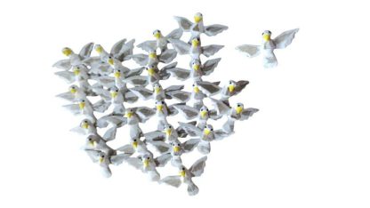 Kit com 15 divinos em madeira maciça, medindo 3 cm