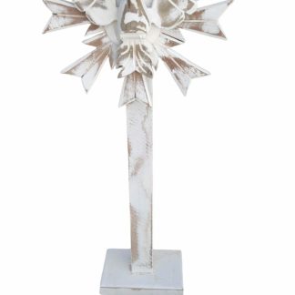 Suporte de divino em madeira maciça, medindo 50 cm
