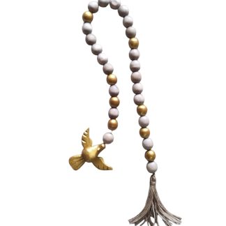 Móbile de divinos em madeira maciça, medindo 80 cm