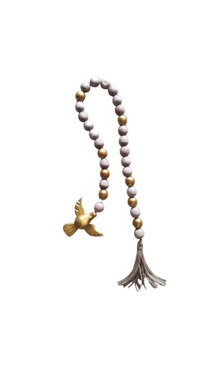 Móbile de divinos em madeira maciça, medindo 80 cm